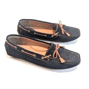 CLARKS Artisan Dunbar Cruiser Black Suede Driving Loafers Moccasins Size 7